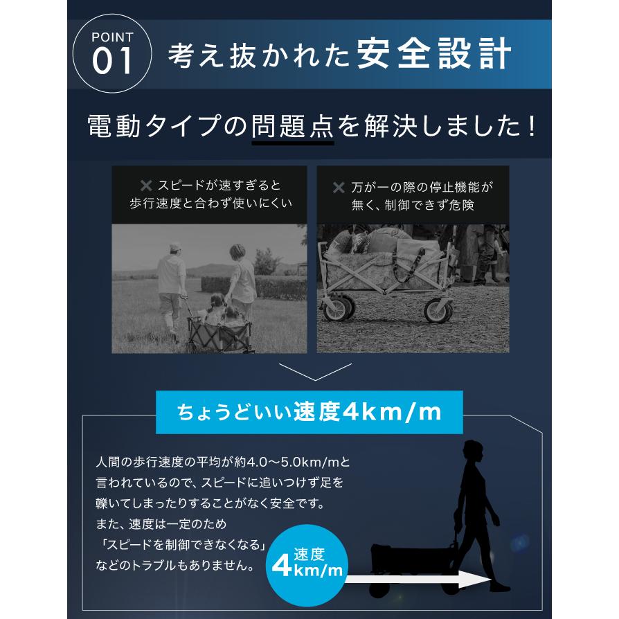 ☆期間限定価格 5/18まで☆ 電動キャリーワゴン 電動 アウトドアワゴン