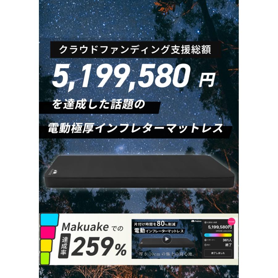 厚手インフレータブルマット｜内蔵ポンプで楽々膨張 Amazon.co.jp: Pasinaz（パシナーズ） 電動ポンプ内蔵 厚手10cm