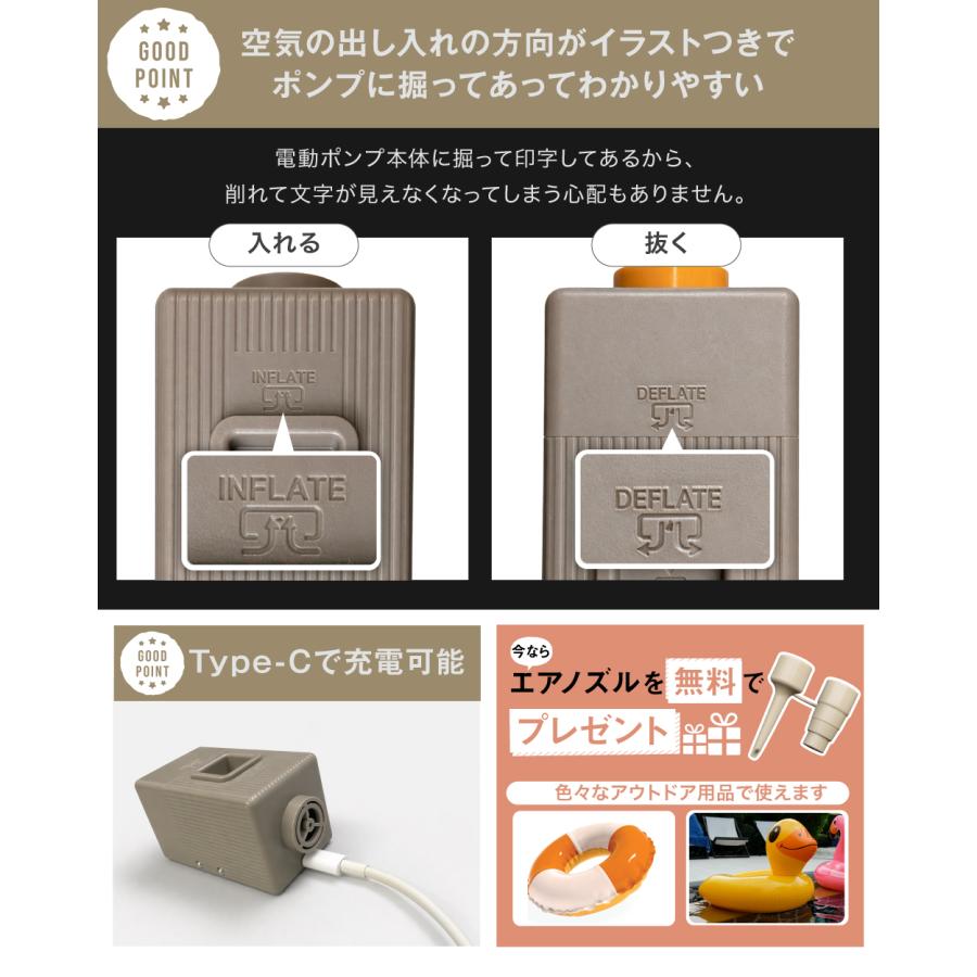 ☆期間限定価格 6/16まで☆ 電動ポンプ内蔵 インフレーターマット