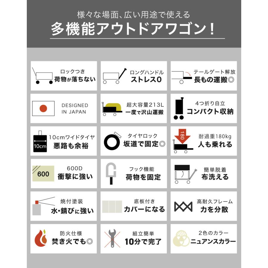 3年保証】NEWモデル アウトドアワゴン キャリーワゴン キャリーカート