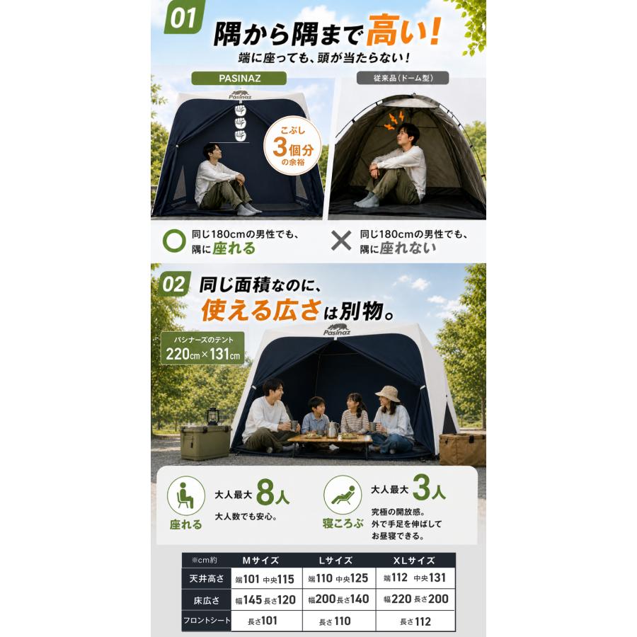 ☆期間限定価格 9/28まで☆ Pasinaz ブラックコーティング ワンタッチ
