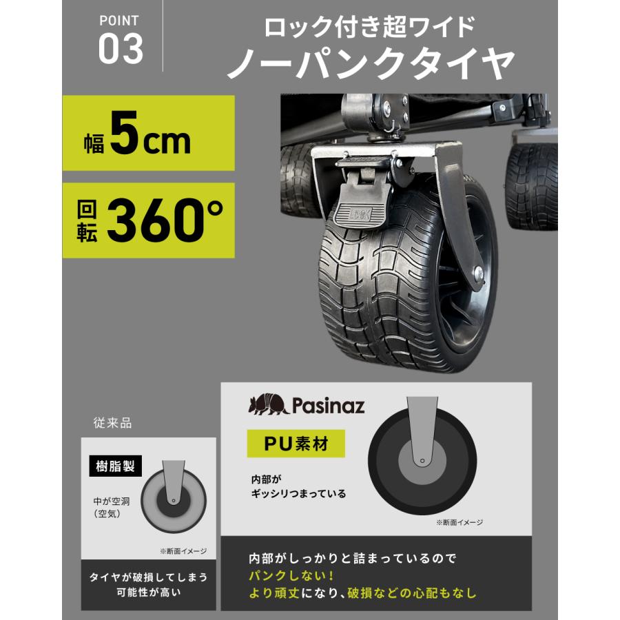 最大310L 2段 後ろ開け 4way アウトドアワゴン キャリーワゴン