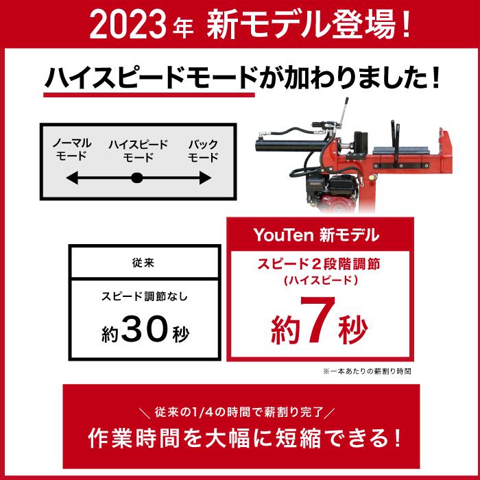 2023年NEWモデル 薪割り機 薪割機 まきわり機 薪割 まきわり 新型 家庭用 電動 エンジン 薪 15t カッター 薪ストーブ｜amj｜03