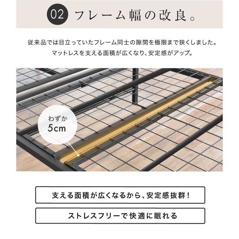 ☆期間限定価格 10/15まで☆ ベッドフレーム アイアンベッド シングル