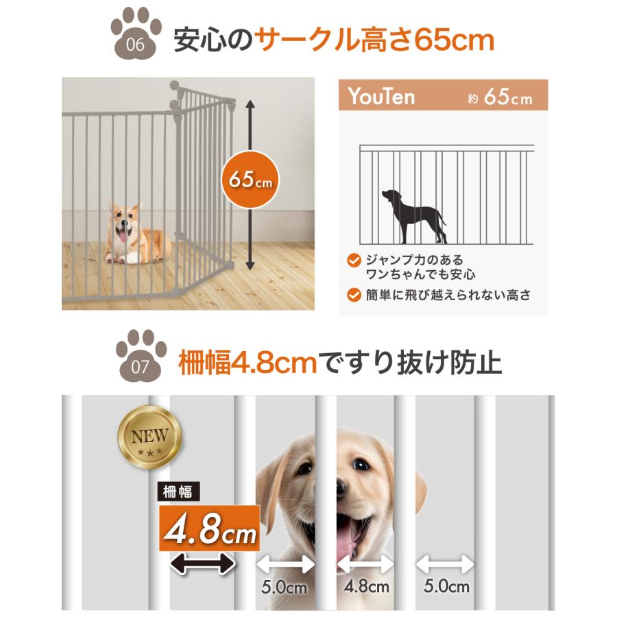 ☆期間限定価格 2/26まで☆ ペットケージ 折りたたみ 【2年保証】 6枚