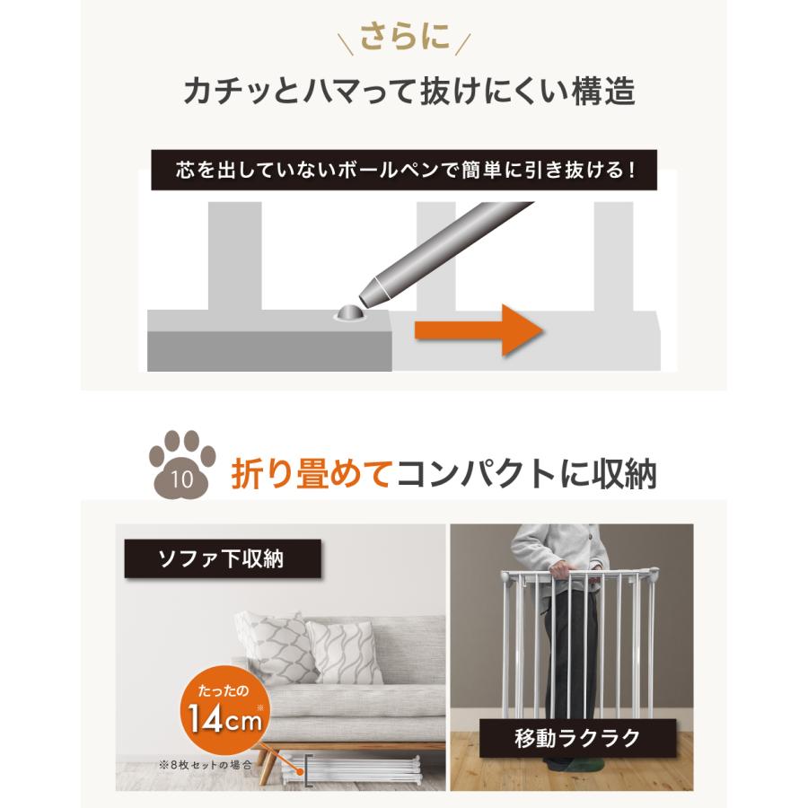 ☆期間限定価格 2/26まで☆ ペットケージ 折りたたみ 【2年保証】 8枚