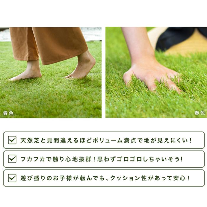 ☆期間限定価格 7/6まで☆ 人工芝 リアル人工芝 幅1m×長さ10m 毛足
