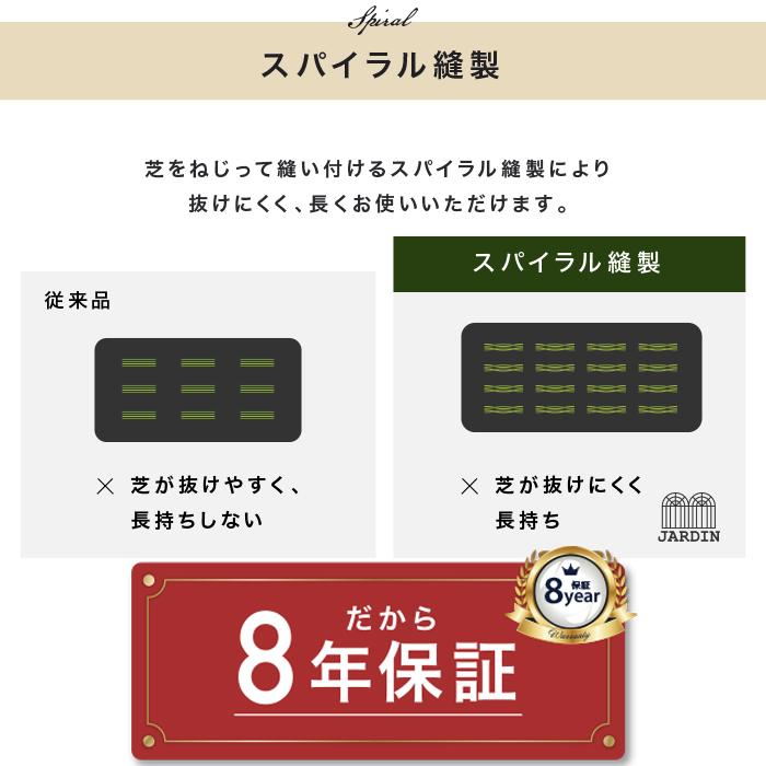 人工芝 リアル人工芝 幅1ｍ×長さ10ｍ U字ピン 24本 付属 ロール 庭 ガーデニング ガーデン ベランダ バルコニー 芝生｜amj｜12