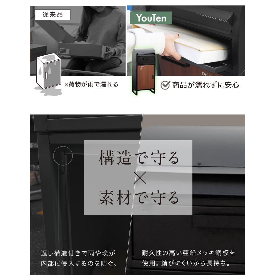 最安値挑戦】 宅配ボックス 大容量 ポスト一体型 一戸建て用 最安値挑戦】 宅配ボックス 大容量 ポスト一体型 一戸建て用