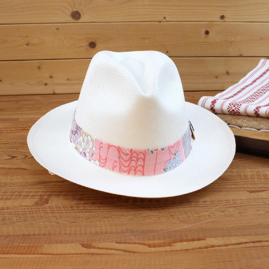 パナマハット ジャポニズム 桜 限定生産品 正絹小紋 人気モデル パナマハット ジャポニズム 桜 限定生産品 正絹小紋 人気モデル