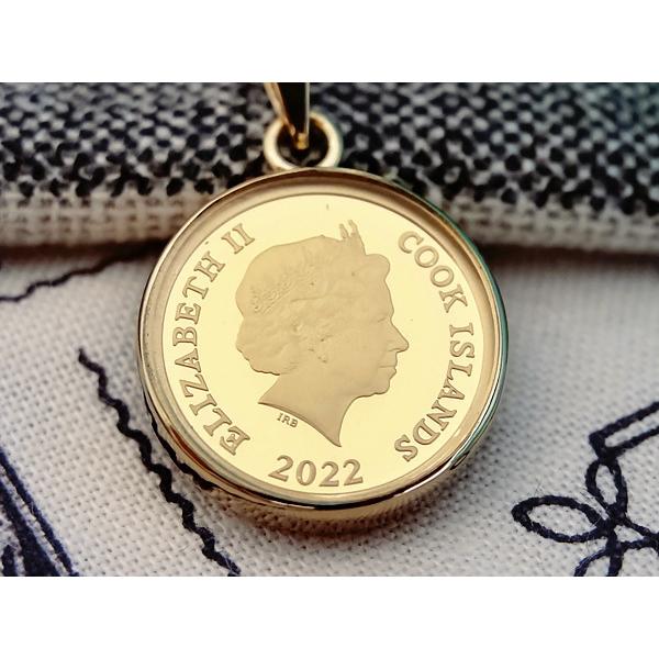 純金 1/30オンス La Vie en Rose バラ色の人生 薔薇 バラ コイン 金貨 ペンダントトップ 2022年限定 両面保護ガラス 送料無料_6