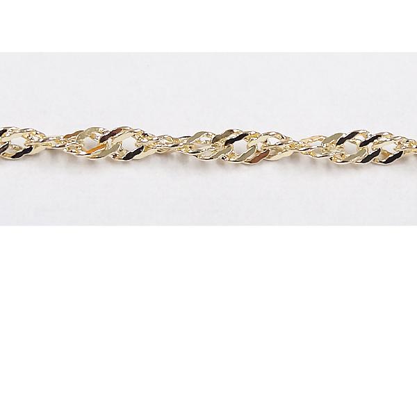 1センチ辺りの金額です K18 18金 イタリア製 中空スクリュー チェーン