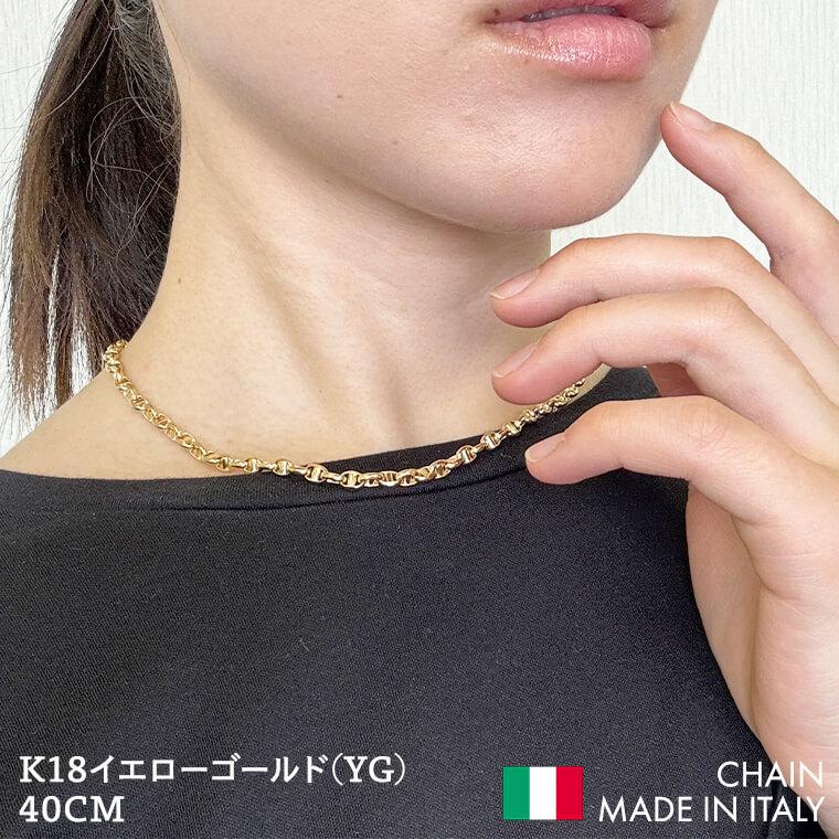 K18 18金 k18 ネックレス チェーン 中空スカル レディース メンズ 約