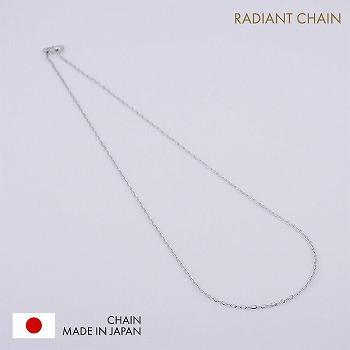 ネックレス チェーン ラディアント PT850 pt850 プラチナ レディース メンズ 約1.5mm幅 金属アレルギー 50cm 女性用 男性用 040の画像