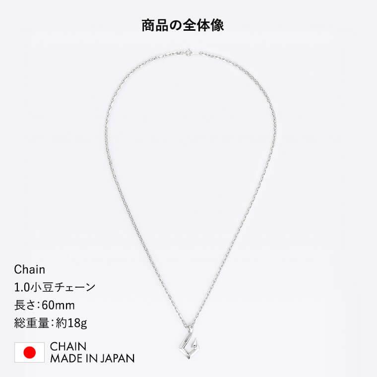 SV925 シルバー square hook necklace unisex JOTA 60cm 釣り針 釣り師