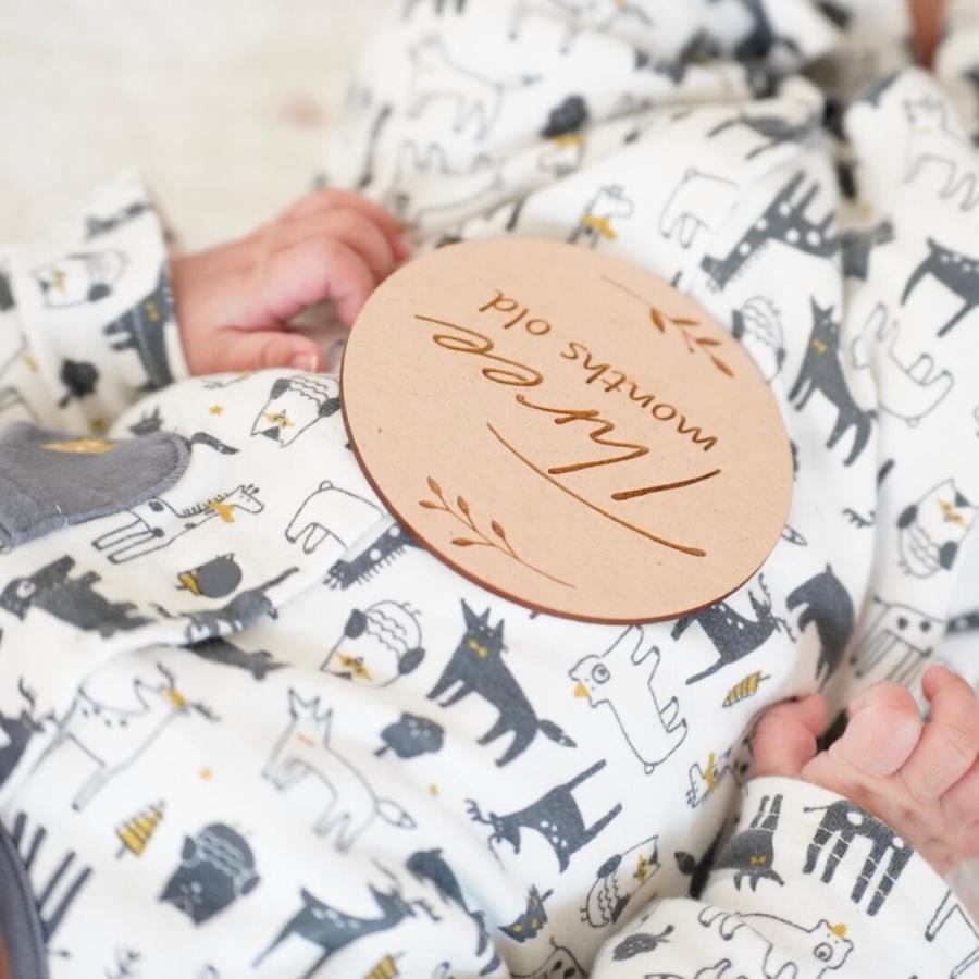 日本製造 木製 マンスリープレート 12枚セット レターバナー 出産祝い 月齢フォト ニューボーンフォト ギフト ジャストボーン woodbanner おしゃれ 月齢カード |  | 08