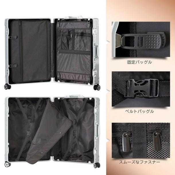 TABITORA 「60180-Silver-XL」 タビトラ スーツケース シルバー TABITORA 「60180-Silver-XL」 タビトラ スーツケース シルバー