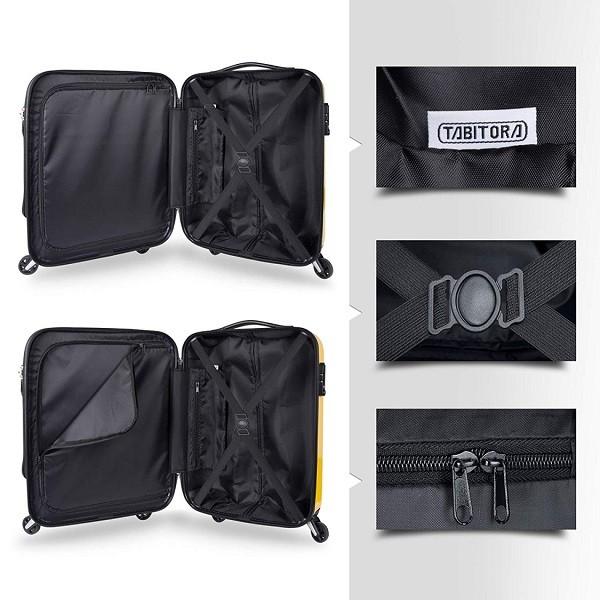 TABITORA 「B13-Yellow」 スーツケース イエロー SSサイズ 静音 TSAロック 軽量 大容量 丈夫 大型 トランク オシャレ 出張 修学 旅行 |  | 05
