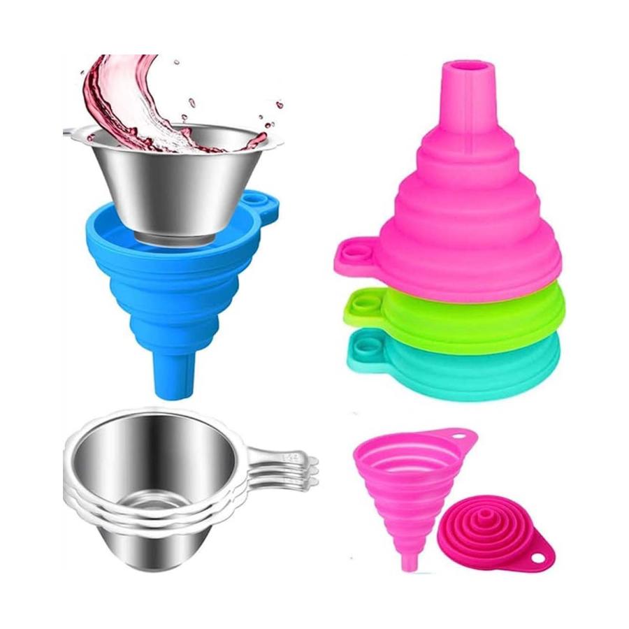 漏斗 2点セット」 折りたたみ漏斗 シリカゲル 漏斗 じょうご