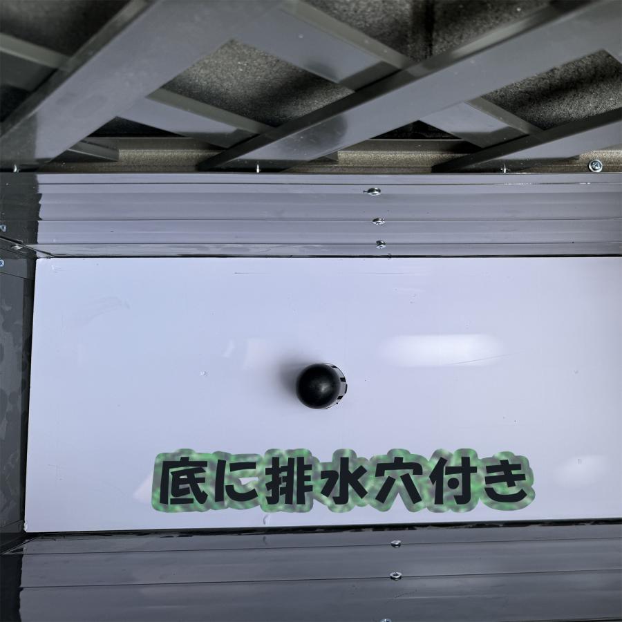 「プランター目隠し」 ラティスフェンス プランター付き トレリス付き フラワースタンド アルミニウム製 DIY ラティス プランター 高さ180x幅90×奥行40cm_7