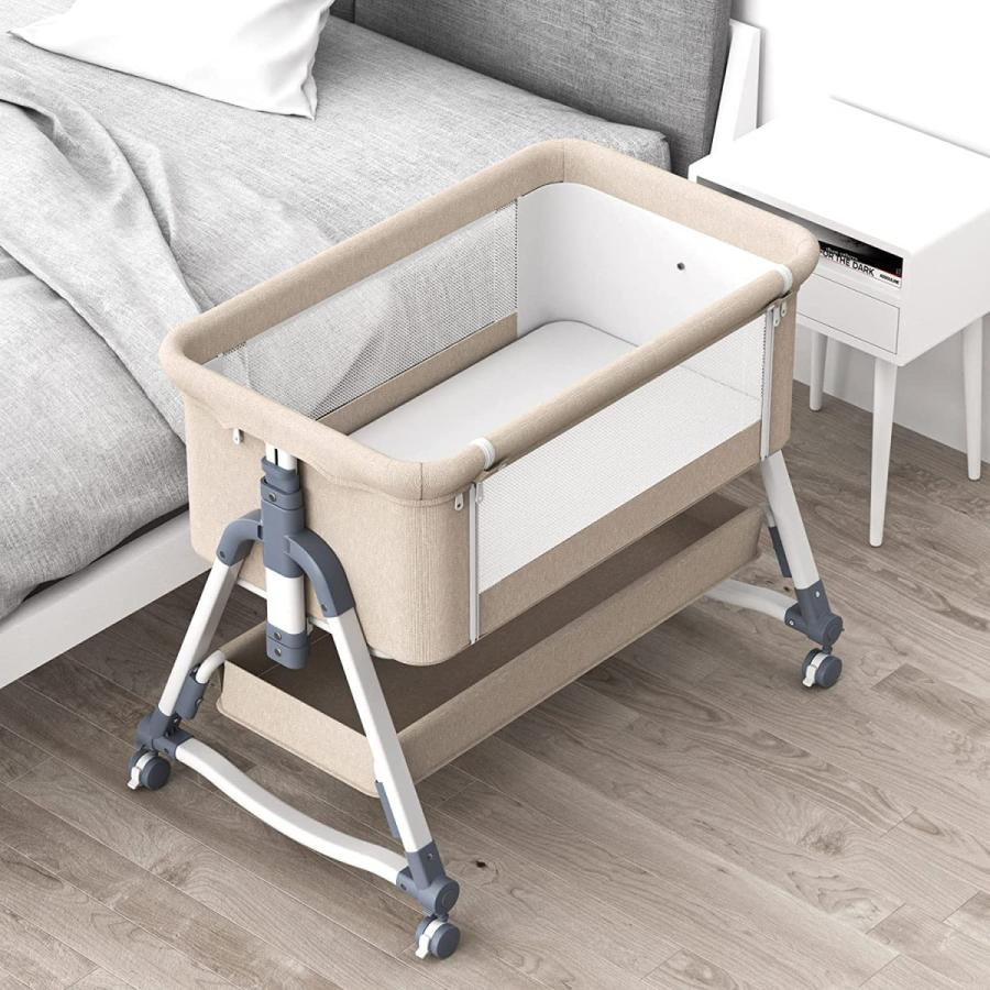 25％OFF】 UBRAVOO ベビーベッド ベージュ tdh-latinoamerica.de