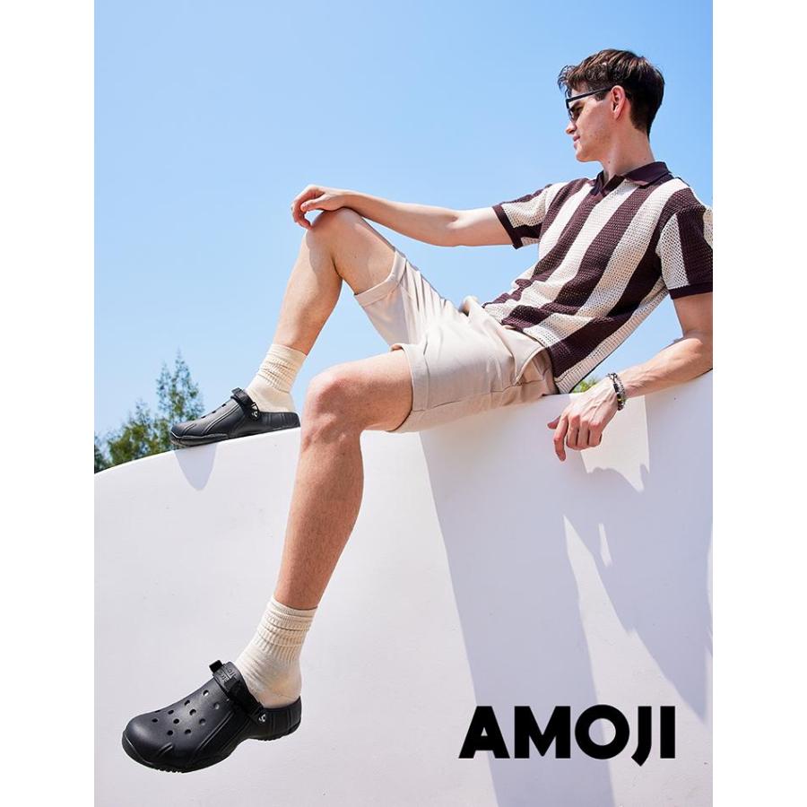 AMOJI アモジ サンダル メンズ レディース クロッグサンダル サボ 軽量