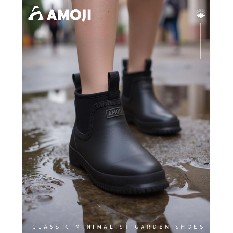 AMOJI アモジ レインブーツ メンズ レディース サイドゴアブーツ AMOJI アモジ レインブーツ メンズ レディース サイドゴアブーツ