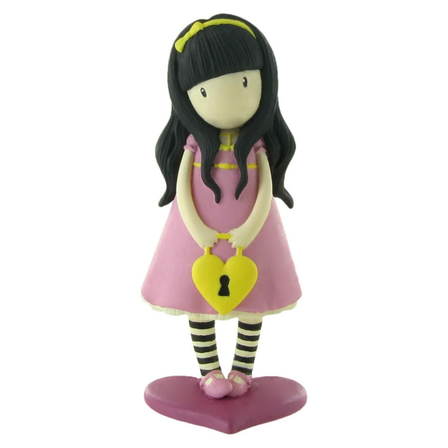 Gorjussのフィギュア、Comansi社製、その８　The Secret（ピンクの服に黄色のバッグ） | 