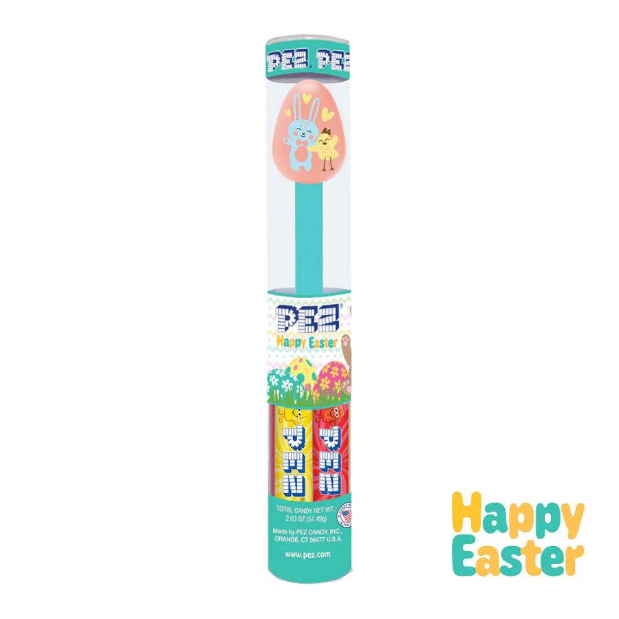 PEZ（ペッズ） ペッツ イースターシリーズ、ウサギとヒヨコ柄のタマゴ