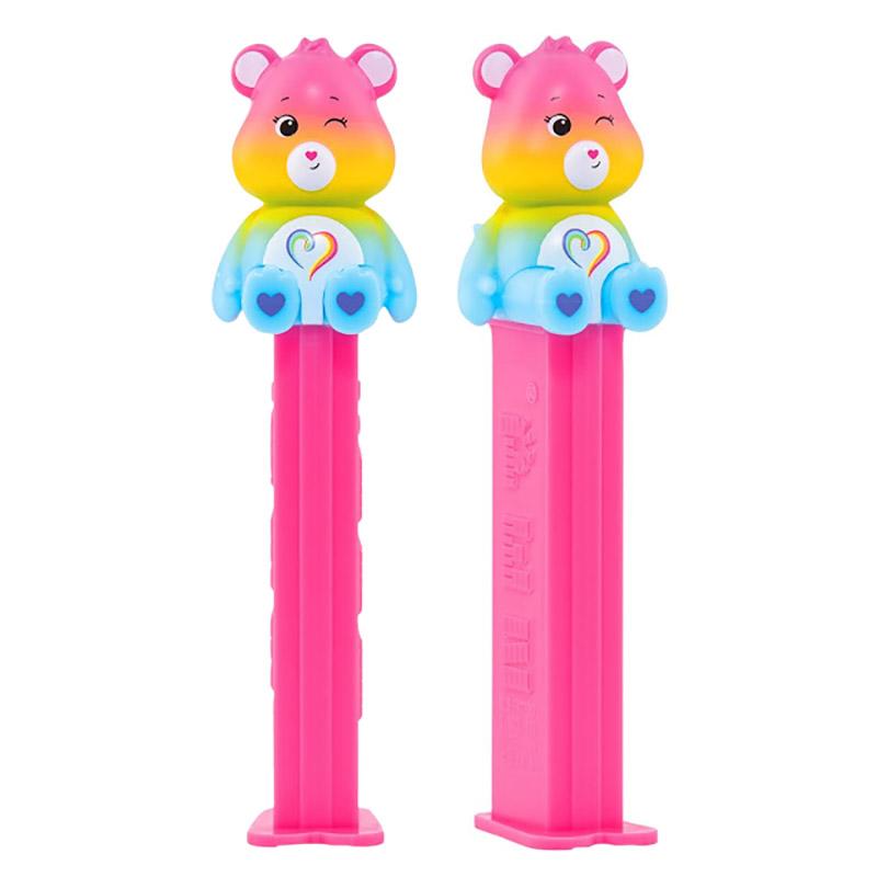 PEZ（ペッツ）ケアベアセット PEZ ペッツ Care Bear レインボーカラーのベア、ヨーロッパ台紙