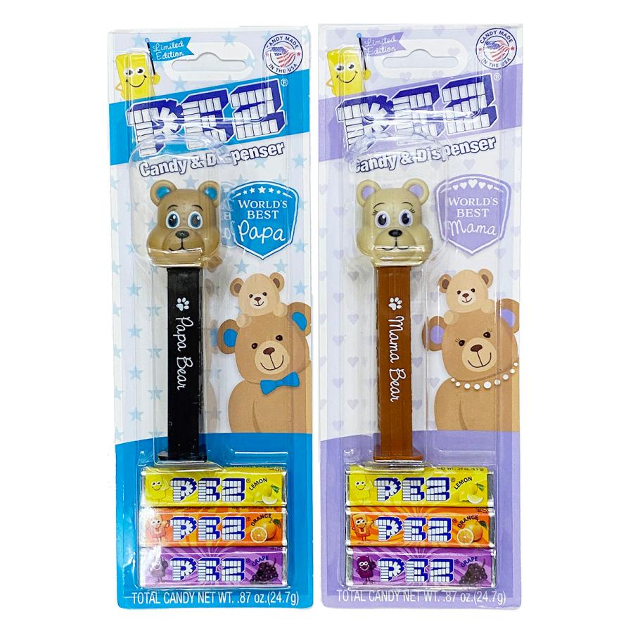 PEZ ペッツ 父の日、母の日のクマ、2022年版、2種セット
