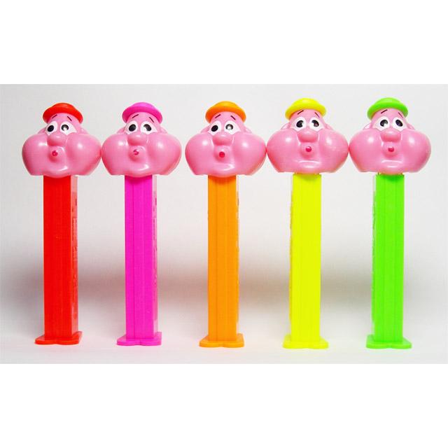 PEZ Crystal Bubbleman 全5種コンプリート　限定 PEZ ペッツ 蛍光カラーのバブルマン、5種セット、1990年代頃発売 Neon