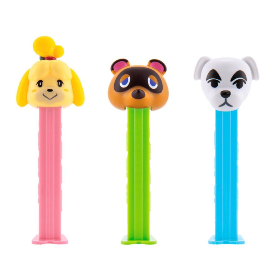 PEZ ペッツ どうぶつの森、3種セット、袋入り Animal Crossing