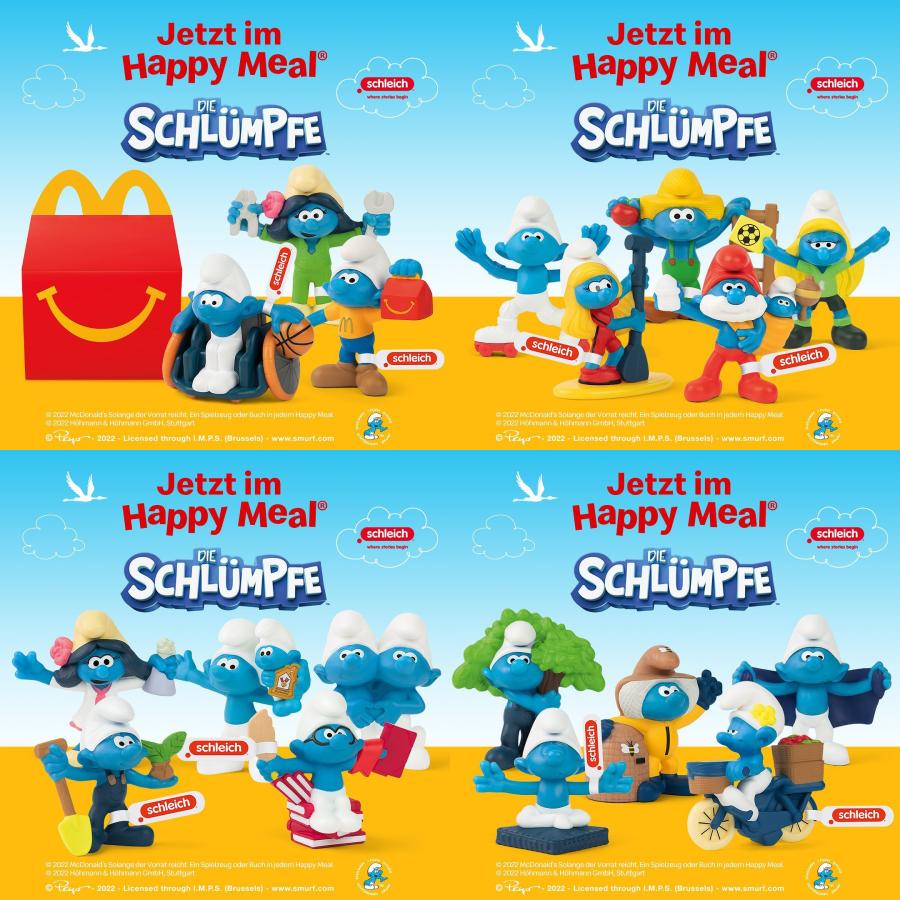 SMURF スマーフ マクドナルドのハッピーセット、2022年版、全19 SMURF スマーフ マクドナルドのハッピーセット、2022年版、全19