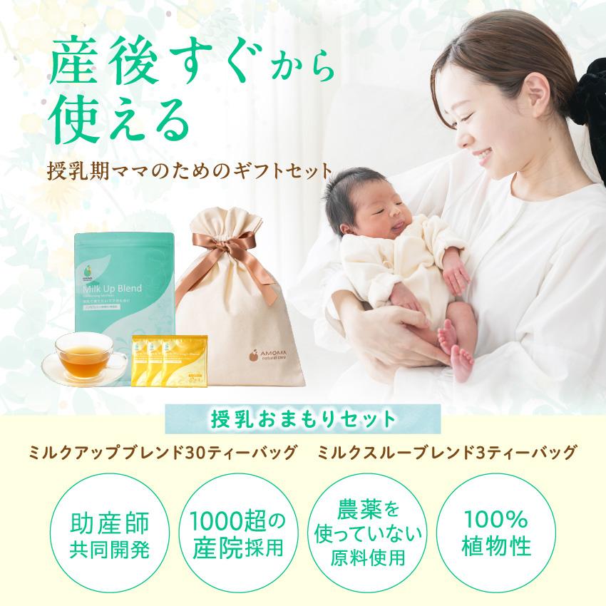 出産お祝いギフト】授乳おまもりセット ミルクアップブレンド 30TB