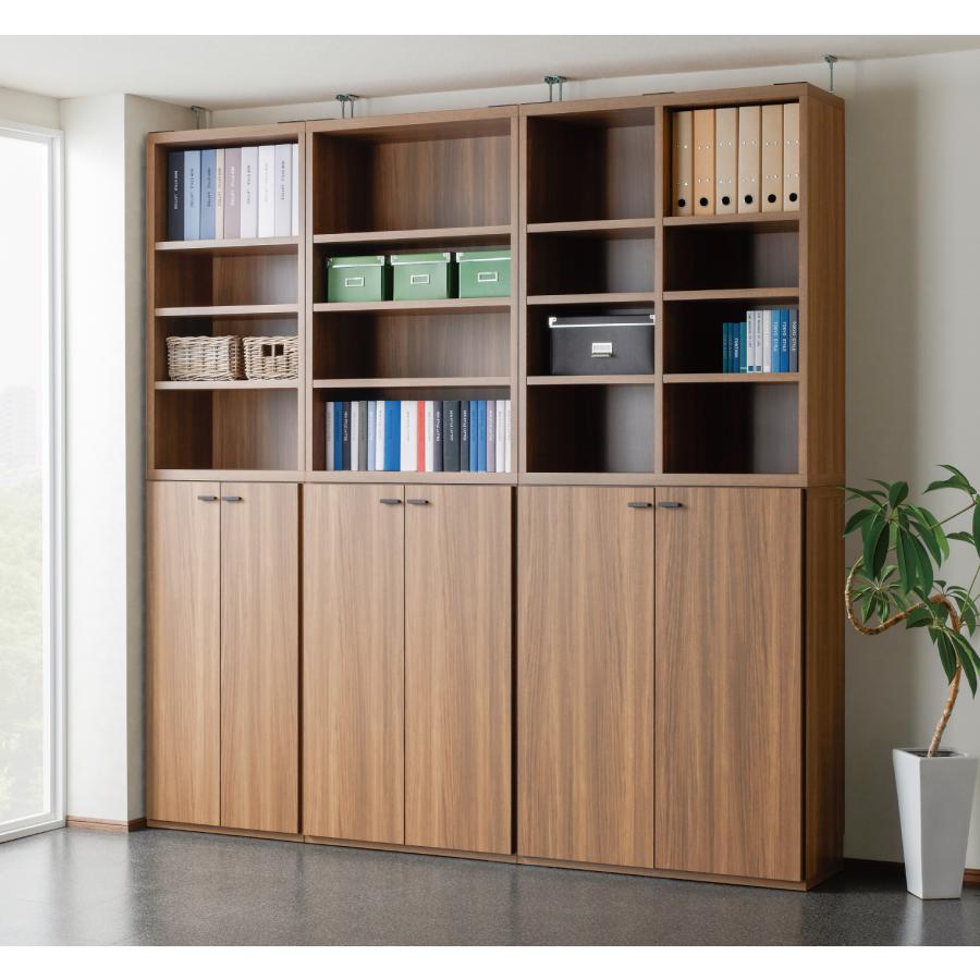 本棚 書棚 リビングシェルフ オープン シェルフ 幅90cm 高さ114cm ホワイト 90 ホワイトウッド 収納棚 棚 完成品 日本製 ラックの画像