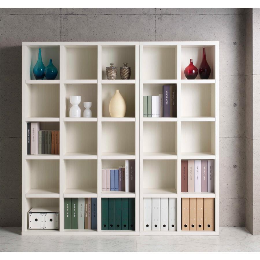 本棚 書棚 棚 シェルフ 収納棚 2列 ハイタイプ 幅75cm 高さ180cm