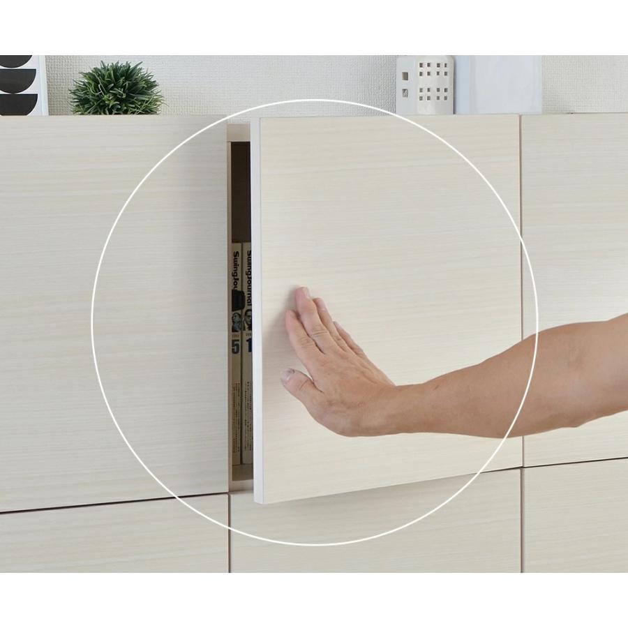 キャビネット 木製 プッシュ式 扉 扉付 サイドボード 寝室 ハイタイプ