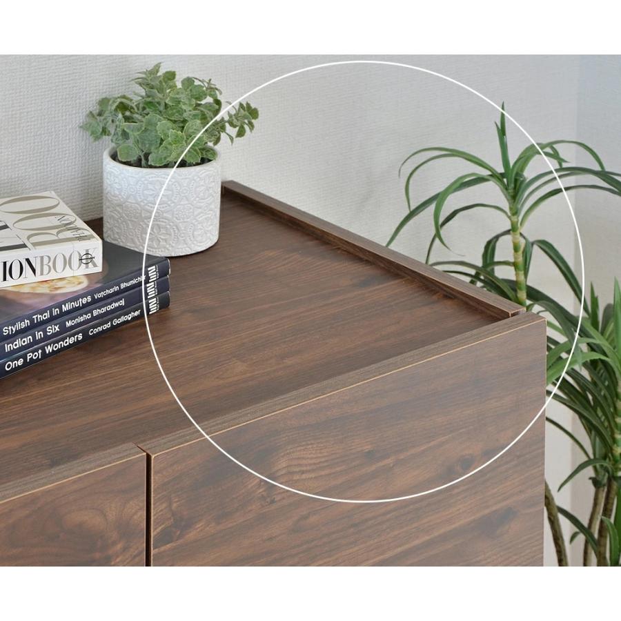 キャビネット 木製 プッシュ式 扉 扉付 サイドボード 寝室 ハイタイプ