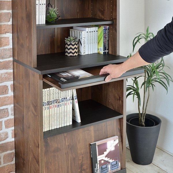 本棚 ディスプレイラック 書棚 A4 雑誌 コミック 扉付き 飾り棚 食器棚