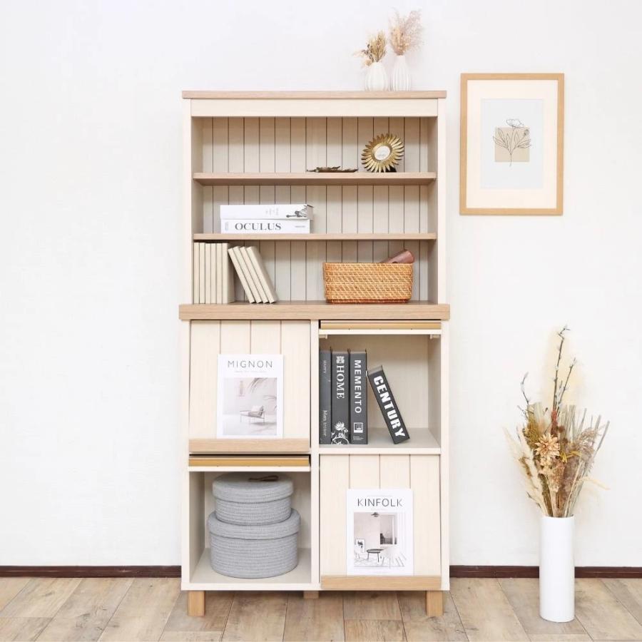 オープンシェルフ シェルフ 上置き 棚 移動棚 ホワイト ブラウン