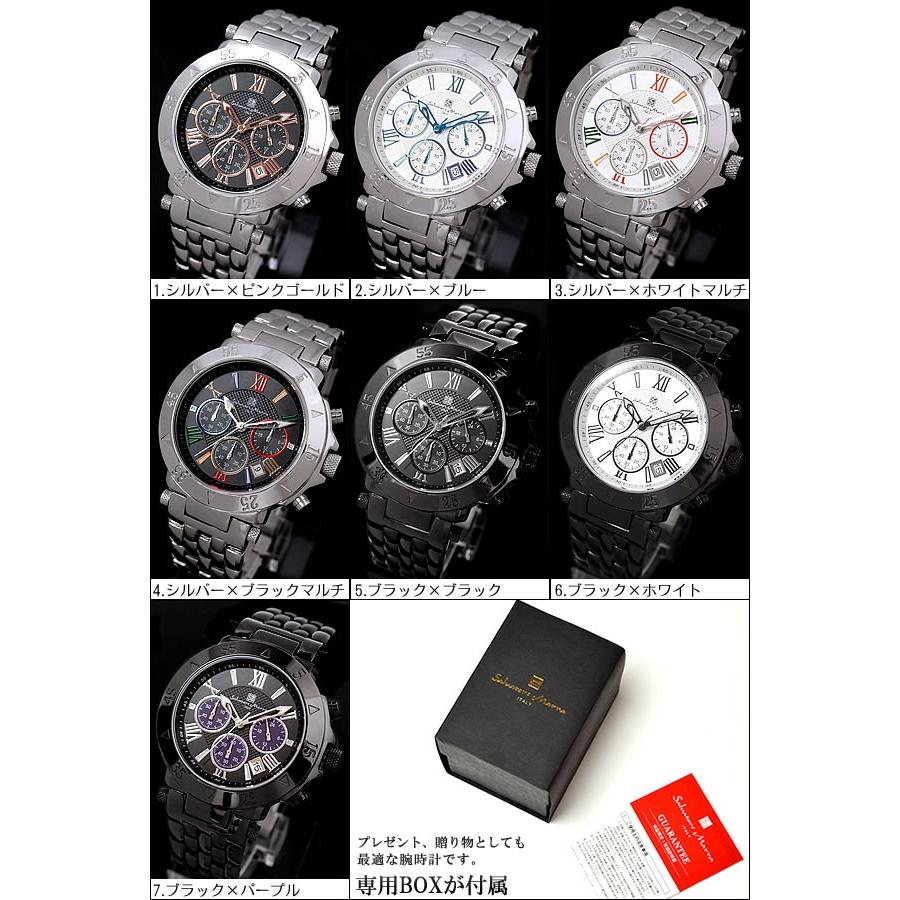 サルバトーレマーラ腕時計 メンズ腕時計 クロノグラフ Salvatore Marra 8005