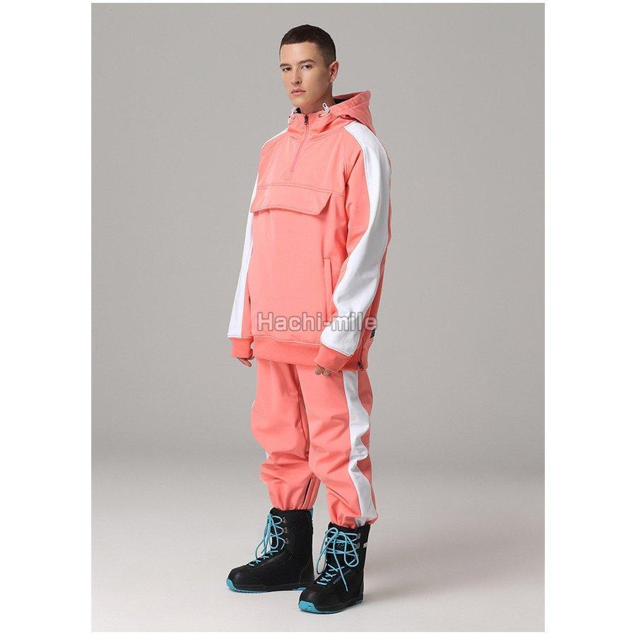 スノーボードウェア 上下セット スキーウェア メンズ レディース パーカー パンツ 配色 おしゃれ スノーボード ジェンダーレス Q1620317567(14401円)