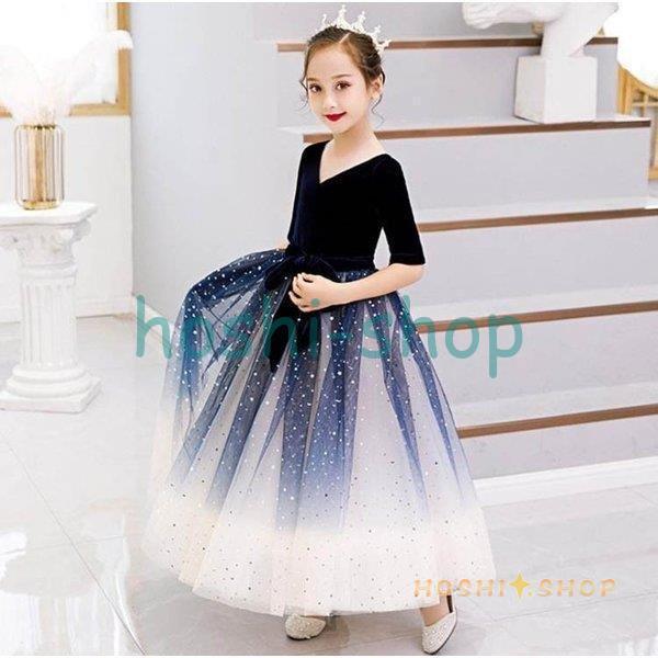 2019新着 子供ドレス ピアノ発表会 ジュニアドレス 演奏会 結婚式 キッズ こども コンクール 子供服 女の子 フォーマル 