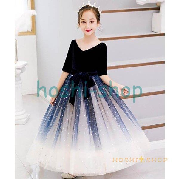 2019新着 子供ドレス ピアノ発表会 ジュニアドレス 演奏会 結婚式 キッズ こども コンクール 子供服 女の子 フォーマル 