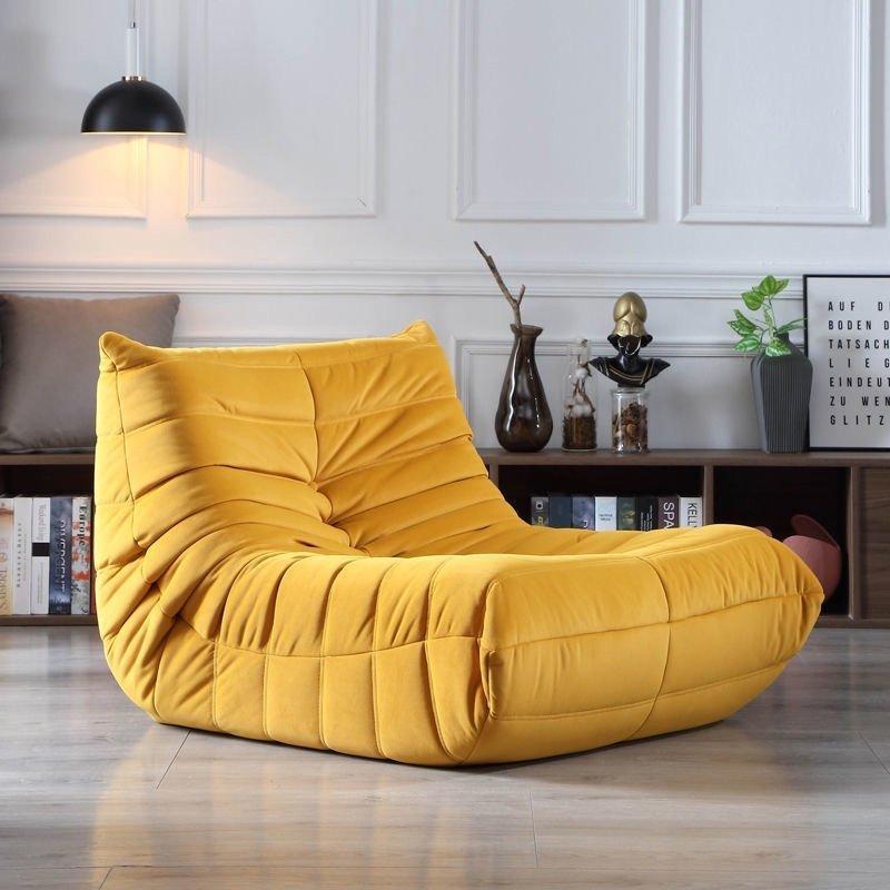 [大特価] キャタピラーソファ オットマン付き 一人掛けソファ デザインチェア シングルソファ ソファ 一人掛け 座椅子 椅子 一人用 ファブリック おしゃれ 【CEG6107535176】(21317円)