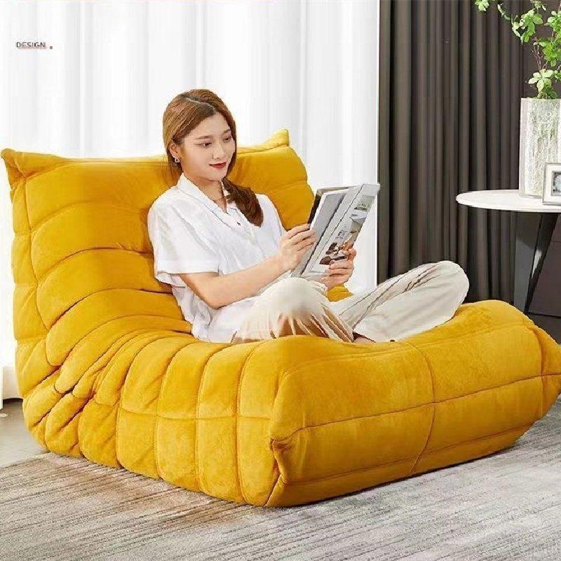 [大特価] キャタピラーソファ オットマン付き 一人掛けソファ デザインチェア シングルソファ ソファ 一人掛け 座椅子 椅子 一人用 ファブリック おしゃれ 【CEG6107535176】(21317円)