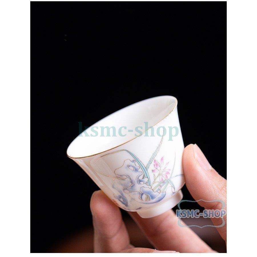 公式】中国の白い磁器のお茶セット 家庭の居間カンフーのお茶セット
