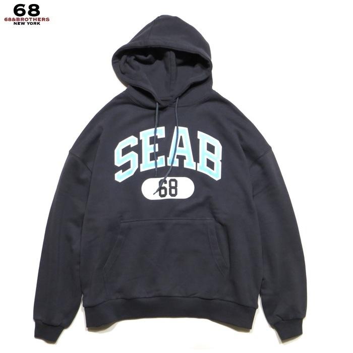 68&BROTHERS 68&ブラザーズ トップス パーカー フード Hooded Sweat ”SEAB 68” プルオーバーパーカー