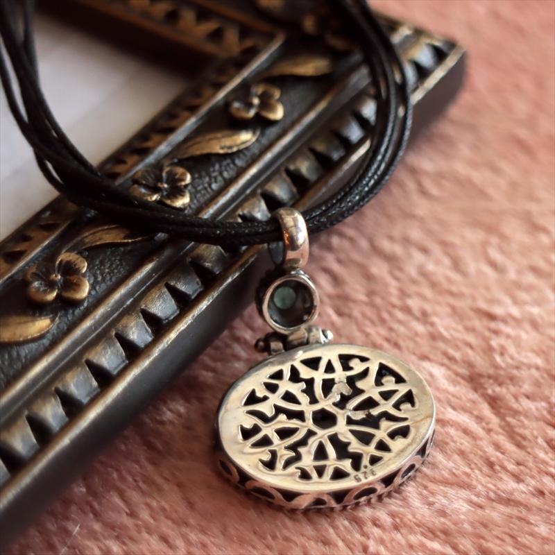 シルバーペンダントヘッド オスマントルコ アンティークデザイン カリグラフィ/グリーンジェイド |  | 02